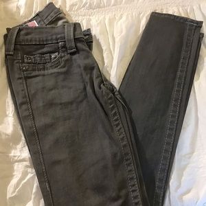 EUC True Religion grey skinny jeans size 23